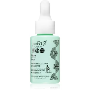 puroBIO Cosmetics Sebum-Balancing Serum ser antioxidant împotriva îmbătrânirii pielii notino.ro imagine