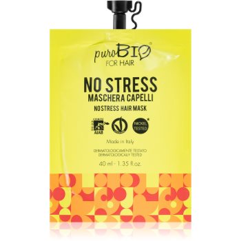 puroBIO Cosmetics No Stress Mască de păr cu efect revitalizant