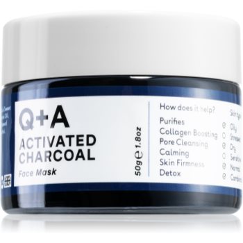 Q+A Activated Charcoal masca de fata pentru curatare cu cărbune activ notino.ro imagine noua