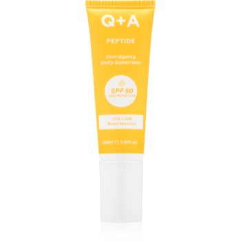 Q+A Peptide crema protectoare pentru fata SPF 50