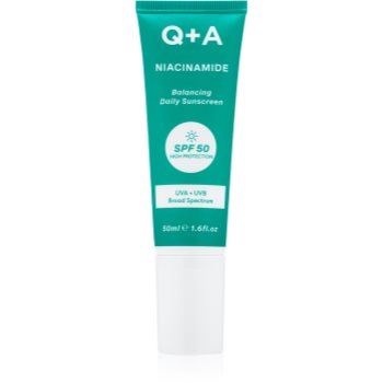 Q+A Niacinamide crema protectoare pentru fata SPF 50