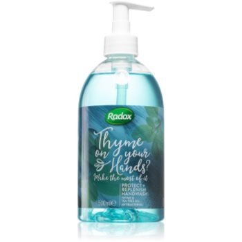 Radox thyme on your hands? săpun lichid antibacterial