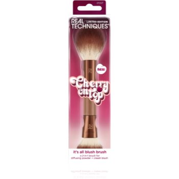 Real Techniques Cherry On Top It´s All Blush Brush perie cu două fețe