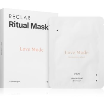 Reclar Ritual Mask Love Mode Masca Textila Faciala De Unica Folosinta Pentru Toate Tipurile De Ten