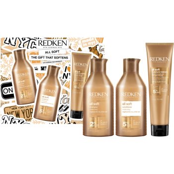 Redken All Soft set cadou pentru par uscat si fragil