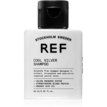 REF Cool Silver Shampoo Sampon argintiu neutralizeaza tonurile de galben