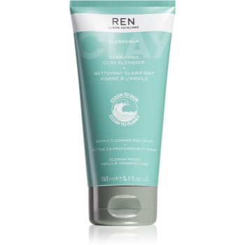 REN ClearCalm Clarifying Clay Cleanser produs de curățare pentru piele sensibilă