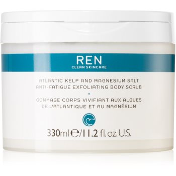 REN Atlantic Kelp And Magnesium Salt Anti-Fatigue Exfoliating Body Scrub exfoliant energizant pentru corp cu efect de hidratare