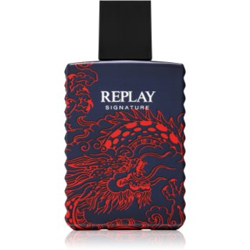 Replay Signature Red Dragon For Man Eau de Toilette pentru bărbați
