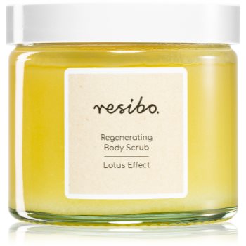 Resibo Regenerating Body Scrub. Lotus Effect peeling corporal cu saruri accesorii imagine noua