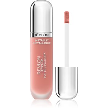 Revlon cosmetics ultra hd metallic matte lipcolor™ ruj lichid metalic cu efect matifiant