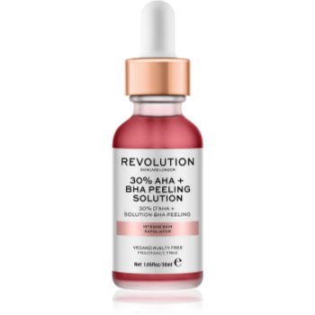 Revolution Skincare AHA + BHA 30% Peeling Solution peeling chimic intensiv pentru o piele mai luminoasa