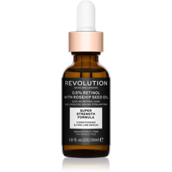 Revolution Skincare Retinol 0.5% With Rosehip Seed Oil ser hidratant si impotriva ridurilor
