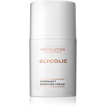 Revolution Skincare Glycolic Acid Glow cremă de noapte cu efect de iluminare și de regenerare