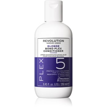 Revolution Haircare Plex Blonde No.5 Bond Conditioner tratament intensiv pentru par pentru păr uscat și deteriorat accesorii imagine noua