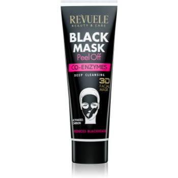 Revuele Black Mask Peel Off Co-Enzymes mască exfoliantă impotriva punctelor negre