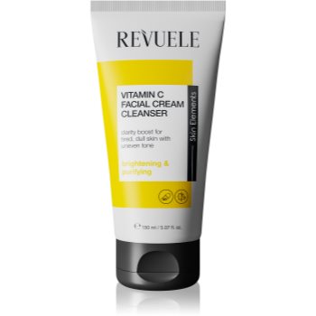 Revuele Vitamin C Facial Cream Cleanser cremă demachiantă și purificatoare pentru luminozitate si hidratare