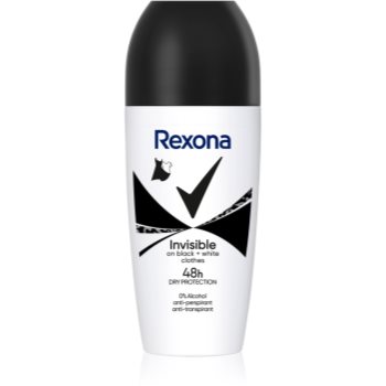 Rexona Invisible on Black + White Clothes deodorant roll-on antiperspirant 48 de ore