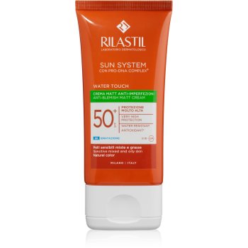 Rilastil Sun System Water Touch crema matifiere protectoare pentru ten gras cu imperfectiuni SPF 50+