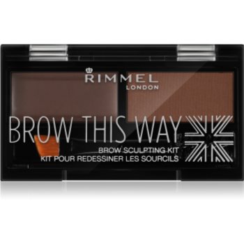 Rimmel Brow This Way paleta pentru machiaj sprancene