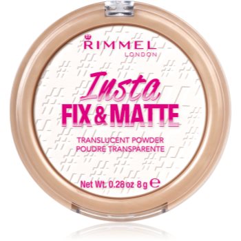 Rimmel Insta Fix & Matte Pudră transparentă de fixare