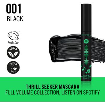 Rimmel x Spotify Thrill Seeker rimel pentru volum, foarte negru - 1 | YEO