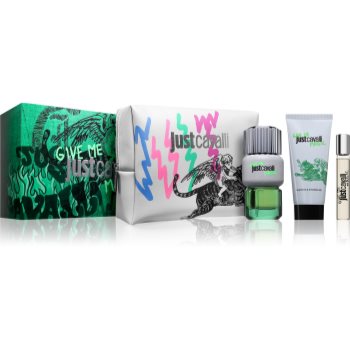 Roberto Cavalli Just Cavalli Give Me Magic For Him set cadou pentru bărbați (ROCWVOI_QQAW01)