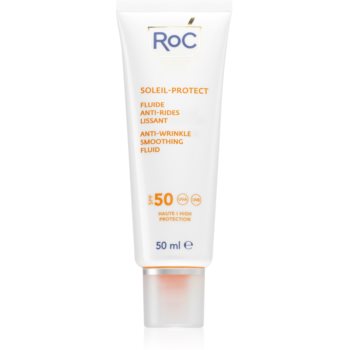 RoC Soleil Protect Anti Wrinkle Smoothing Fluid fluid protecție împotriva îmbătrânirii pielii notino.ro Cosmetice și accesorii