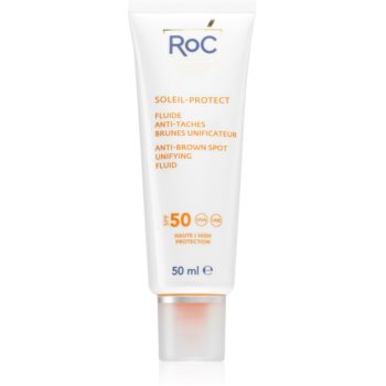 RoC Soleil Protect Anti Brown Spots Unifying Fluid fluid protector pentru combaterea petelor negre. SPF 50 accesorii imagine noua