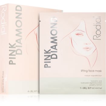 Rodial Pink Diamond Lifting Face Mask mască textilă cu efect de lifting Accesorii cel mai bun pret online pe cosmetycsmy.ro