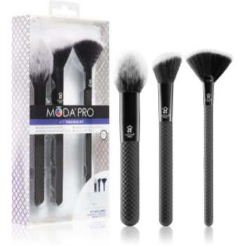 Royal and Langnickel MŌDA® PRO Finishing Kit set de pensule cu geantă - Sellmag.ro