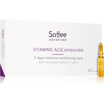 Saffee Advanced Vitamins A.C.E. Ampoules fiolă – 7 zile de tratament intens cu vitaminele A, C, și E A.C.E imagine noua