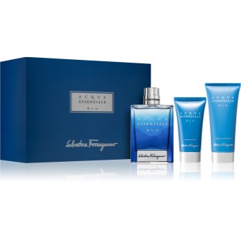 Salvatore ferragamo acqua essenziale blu set cadou pentru bărbați