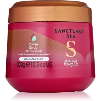 Sanctuary Spa Ruby Oud exfoliant de corp, cu cafea