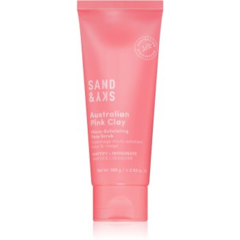Sand & Sky Australian Pink Clay Micro-Exfoliating Face Scrub gel de curățare micro-exfoliant faciale ACCESORII