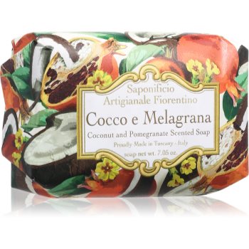 Saponificio Artigianale Fiorentino Coconut and Pomegranate Perfumed Soap Sapun natural