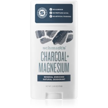 Schmidt's Charcoal + Magnesium deodorant stick pentru toate tipurile de piele imagine 2021 notino.ro