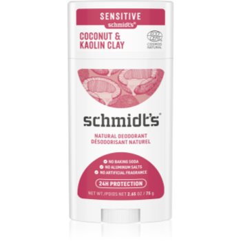 Schmidt's Coconut & Kaolin Clay deodorant stick 24 de ore