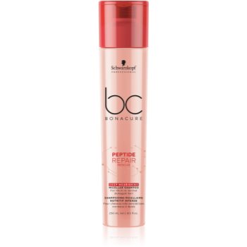 Schwarzkopf Professional BC Bonacure Peptide Repair Rescue șampon hrănitor micelar pentru par gros si indisciplinat.