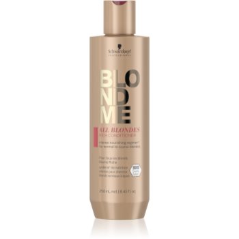 Schwarzkopf professional blondme all blondes rich balsam hranitor pentru par aspru.