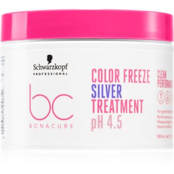Schwarzkopf Professional BC Bonacure Color Freeze Silver masca neutralizeaza tonurile de galben accesorii imagine noua