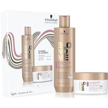 Schwarzkopf Professional Blondme All Blondes Light set (pentru par fin si normal) accesorii imagine noua