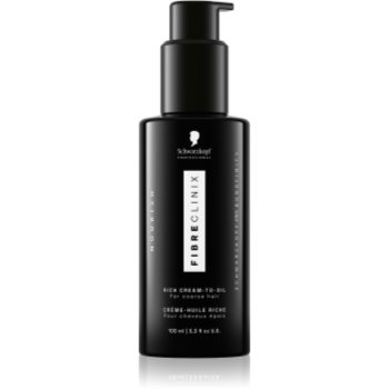 Schwarzkopf Professional Fibre Clinix Rich Cream-to-oil Ulei Hranitor Pentru Par Indisciplinat