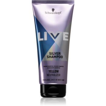 Schwarzkopf LIVE Silver sampon pentru curatare neutralizeaza tonurile de galben