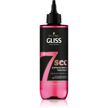 Schwarzkopf gliss 7 sec tratament regenerator pentru păr vopsit