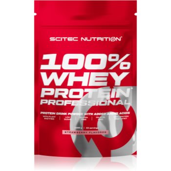 Scitec Nutrition 100% Whey Protein Professional proteine din zer cu enzime digestive