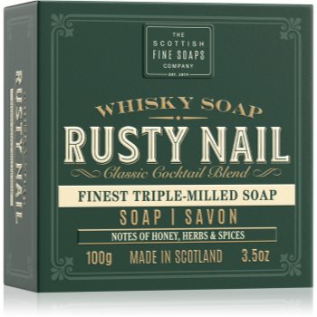 Scottish Fine Soaps Whisky Soap Rusty Nail săpun solid pentru curățare corp si fata