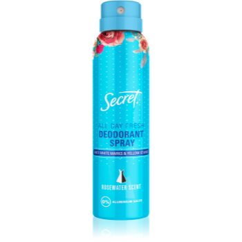 Secret rosewater deodorant spray