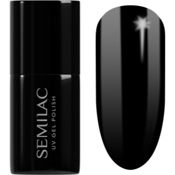 Semilac UV Hybrid Black & White гелевий лак для нігтів відтінок 031 Black Diamond 7 мл