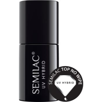 Semilac UV Hybrid Top No Wipe Real Color lac gel de unghii pentru acoperirea superioară - 1 | YEO